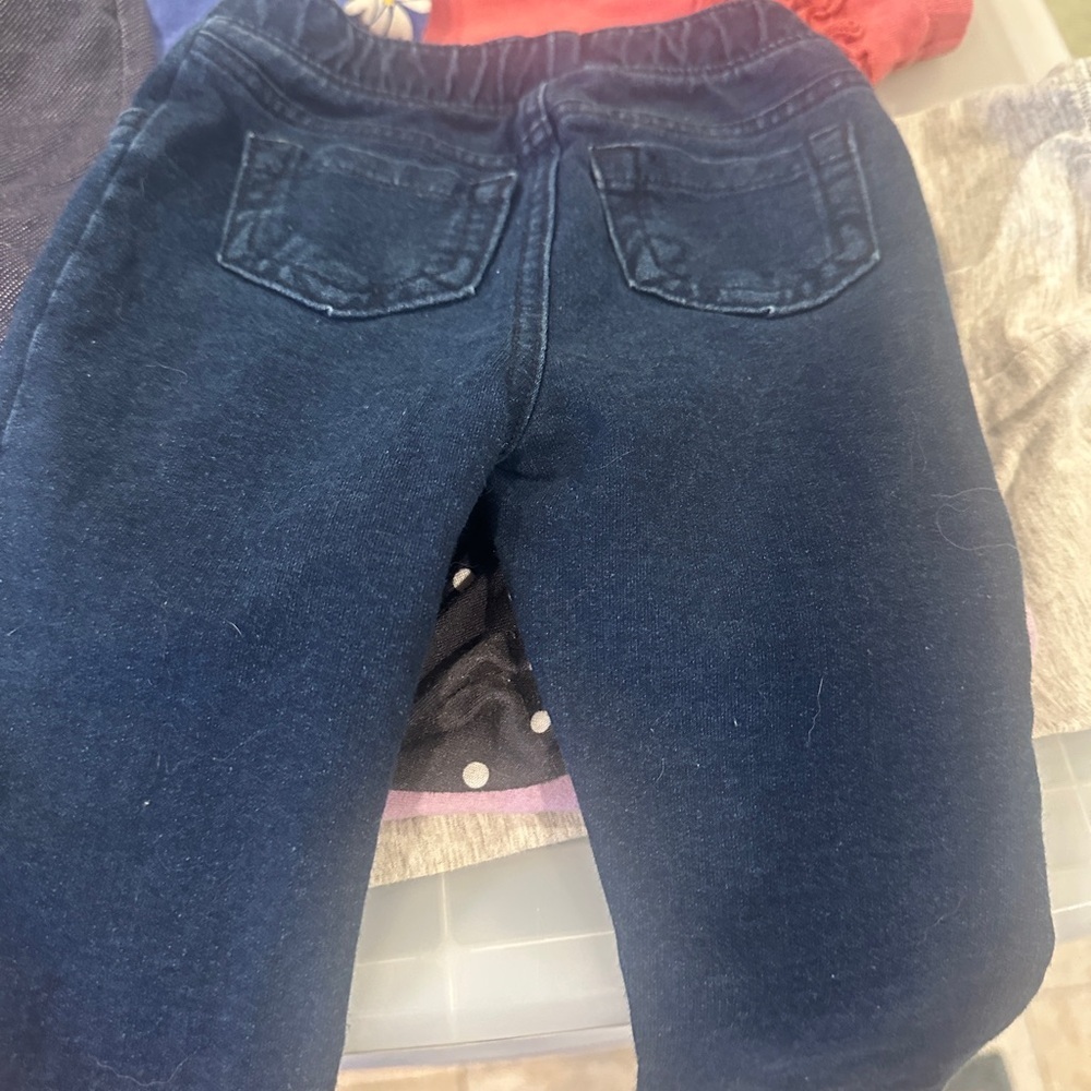 Colorful 24 piece 12 month baby girl pants and bottoms bundle - Picture 3 of 7